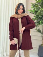 مانتو پایین بند چهار جیب کد 6314 - تصویر 2