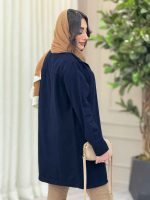 مانتو پایین بند چهار جیب کد 6314 - تصویر 14