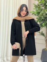 مانتو پایین بند چهار جیب کد 6314 - تصویر 6