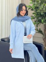 مانتو پایین بند چهار جیب کد 6314 - تصویر 21