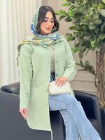 مانتو پایین بند چهار جیب کد 6314 - تصویر 16