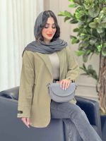 مانتو جیب نما آستین چاک کد 6313 - تصویر 9