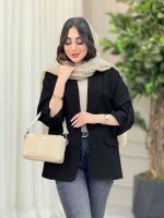 مانتو جیب نما آستین پاگن کد 6112 - تصویر 6