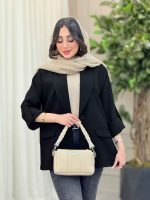 مانتو جیب نما آستین پاگن کد 6112 - تصویر 11