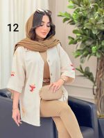 شومیز نچرال طرح دار کد 6283 - تصویر 30
