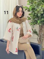شومیز نچرال طرح دار کد 6283 - تصویر 27