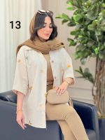 شومیز نچرال طرح دار کد 6283 - تصویر 28