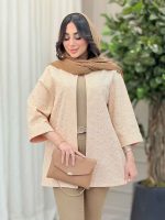مانتو دانتل مغزی دوزی کد 6408