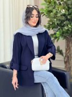 مانتو دو دکمه یسنا کد 6302 - تصویر 14