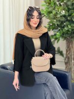 مانتو دو دکمه آستین سگک کد 6356 - تصویر 18