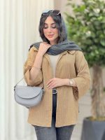 شومیز سر آستین دو دکمه کد 6366 - تصویر 5