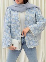 کت طرح دار شاینا کد 6389 - تصویر 11