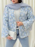 کت طرح دار شاینا کد 6389 - تصویر 6