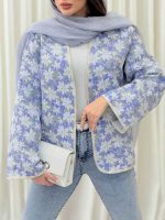 کت طرح دار شاینا کد 6389 - تصویر 9