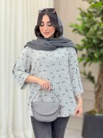 شومیز طرح گل بابونه کد 6381