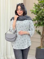 شومیز طرح گل بابونه کد 6381 - تصویر 10