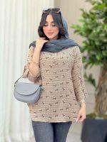 شومیز طرح گل بابونه کد 6381 - تصویر 8