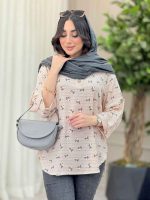 شومیز طرح گل بابونه کد 6381 - تصویر 5