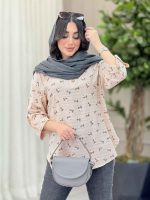 شومیز طرح گل بابونه کد 6381 - تصویر 16