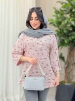 شومیز طرح گل بابونه کد 6381 - تصویر 17