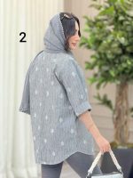 مانتو راه راه طرح دار کد 6367 - تصویر 21