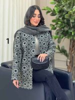 مانتو طرح دار گیسو کد 6400 - تصویر 7