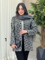 مانتو طرح دار گیسو کد 6400 - تصویر 13