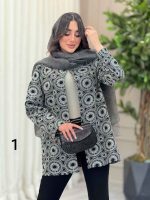 مانتو طرح دار گیسو کد 6400 - تصویر 9