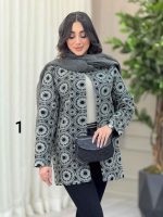 مانتو طرح دار گیسو کد 6400