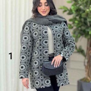 مانتو طرح دار گیسو کد 6400