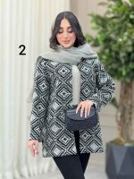 مانتو طرح دار گیسو کد 6400 - تصویر 10