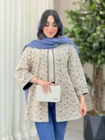 مانتو دانتل مغزی دوزی کد 6408 - تصویر 6