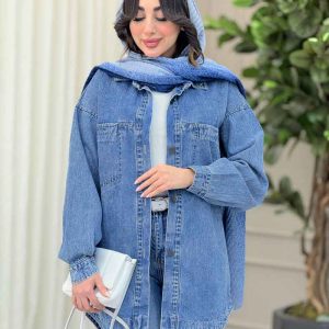 مانتو جین دو جیب آرمیتا کد 6379