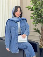مانتو جین دو جیب آرمیتا کد 6379 - تصویر 7