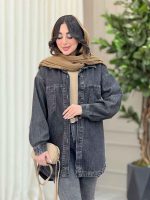 مانتو جین دو جیب آرمیتا کد 6379 - تصویر 3
