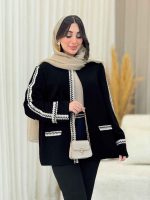 مانتو جیب نما نواردوزی کد 6254 - تصویر 3