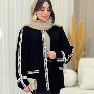 مانتو جیب نما نواردوزی کد 6254