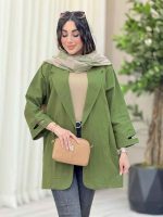 مانتو لینن آستین چاک کد 6431 - تصویر 2