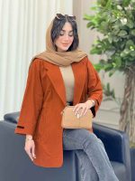 مانتو لینن آستین چاک کد 6431