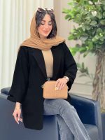مانتو لینن آستین چاک کد 6431 - تصویر 4