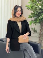 مانتو دو دکمه شیما کد 6416 - تصویر 17