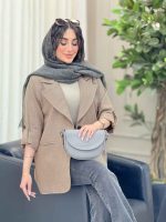 مانتو دو دکمه شیما کد 6416 - تصویر 3
