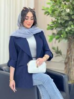 مانتو دو دکمه شیما کد 6416 - تصویر 8