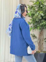 شومیز یقه دو دکمه دنیز کد 6294 - تصویر 7