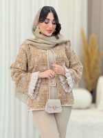 مانتو طرح دار مهتاب کد 6451 - تصویر 6