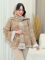 مانتو طرح دار مهتاب کد 6451 - تصویر 12