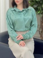 شومیز ساتن طرح لوزی کد 6312 - تصویر 17