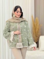 مانتو طرح دار مهتاب کد 6451 - تصویر 2