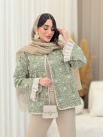 مانتو طرح دار مهتاب کد 6451 - تصویر 13