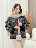 مانتو طرح دار مهتاب کد 6451 - تصویر 7